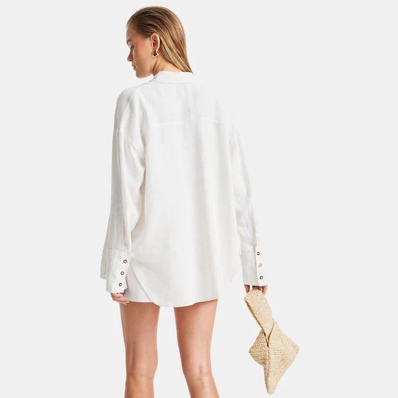 TALA | The Essential Striped Linen Shirt | Medium - Picture 8 of 8